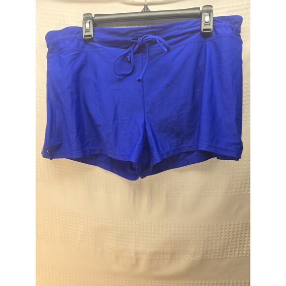 Kona Sol Tankini Bottom Royal Blue Womens Size Medium Drawsting Pocket 6051 - Picture 1 of 6